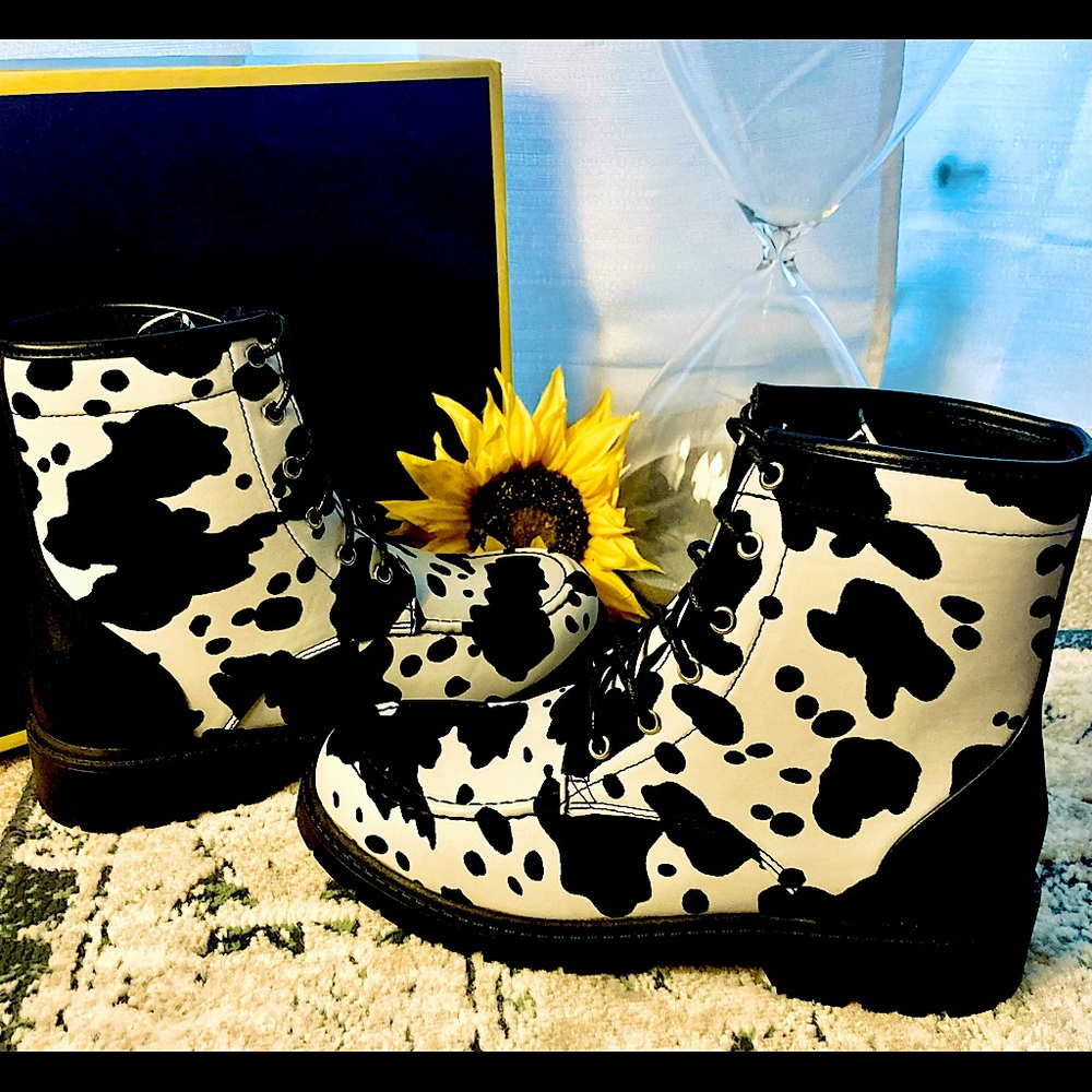 Brand New Cow Print Women’s booties